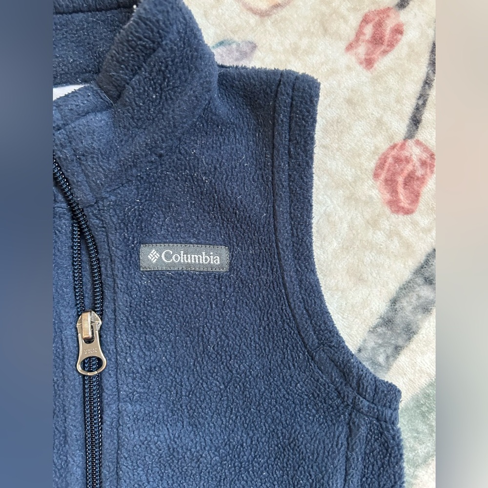 🌟Columbia Dark Blue Fleece Vest - Picture 4 of 6